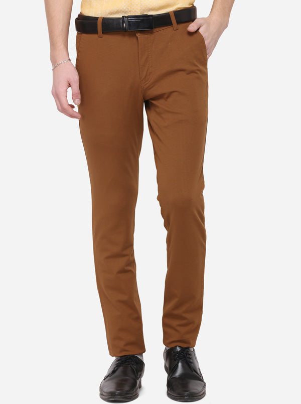 Buy online Brown Polyester Blend Flat Front Formal Trouser from Bottom Wear  for Men by Inspire for ₹539 at 68% off | 2024 Limeroad.com